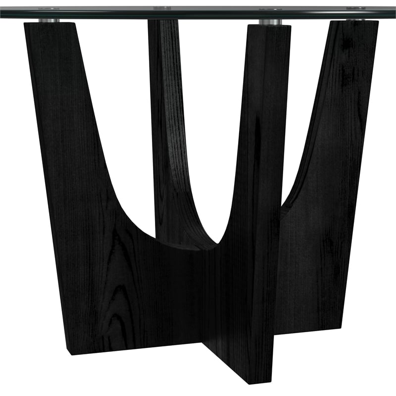 Picket House Furnishings Salem 5PC Counter Height Round Dining Set in Black