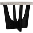 Picket House Furnishings Salem 5PC Counter Height Round Dining Set in Black/Grey
