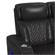 Picket House Furnishings Ascend P3 3PC Living Room Sofa Set in Jett Black/Red