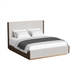 Picket House Furnishings Perth King 5PC Bedroom Set w/ Boucle Beige/LED in Brown