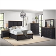 Picket House Furnishings Johnshaven Queen Storage 5PC Bedroom Set in Espresso