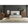 Picket House Furnishings Perth Queen 5PC Bedroom Set w/ Boucle Beige/LED Brown