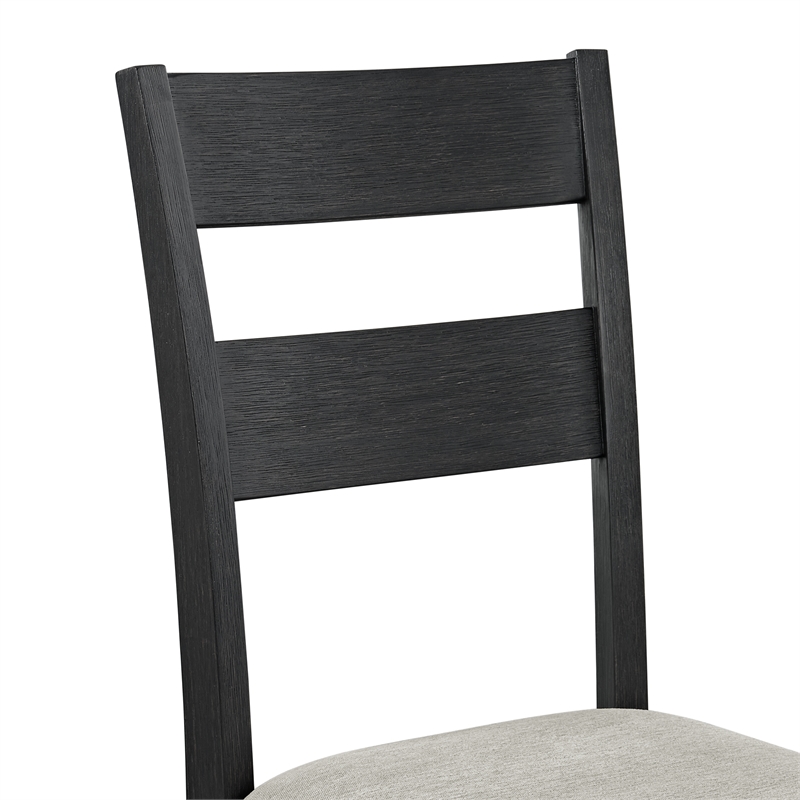 Picket House Furnishings Mendoza 5PC Dining Set with Table and 4 Chairs in Black