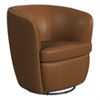 Picket House Furnishings Zenith Swivel Chair in Pebble Tan