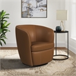 Picket House Furnishings Zenith Swivel Chair in Pebble Tan