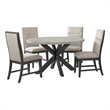 Picket House Furnishings Edge 5PC Standard Height Round Dining Set in Espresso