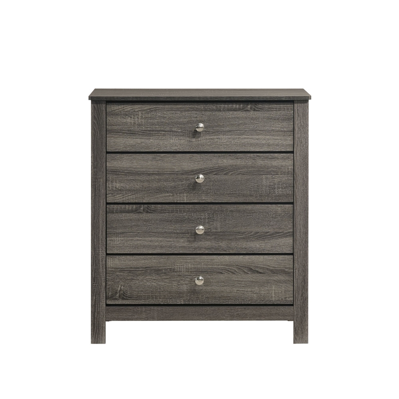 Picket House Furnishings Santino 4-Drawer Chest in Grey