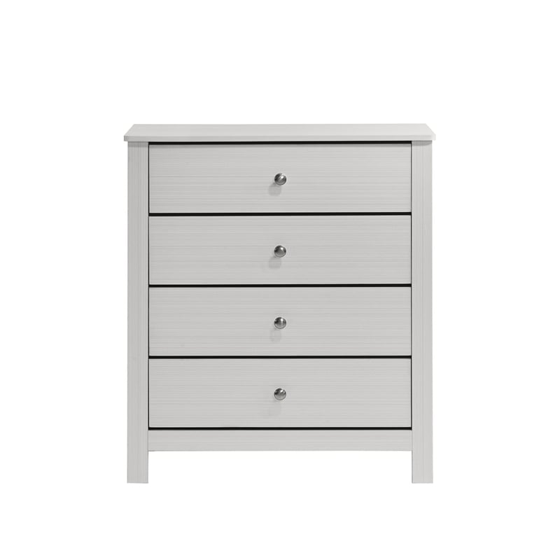 Picket House Furnishings Santino 4-Drawer Chest in White