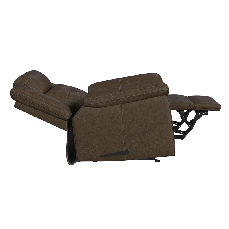 Picket House Furnishings Odyssey Rocker Recliner in Vine Chestnut