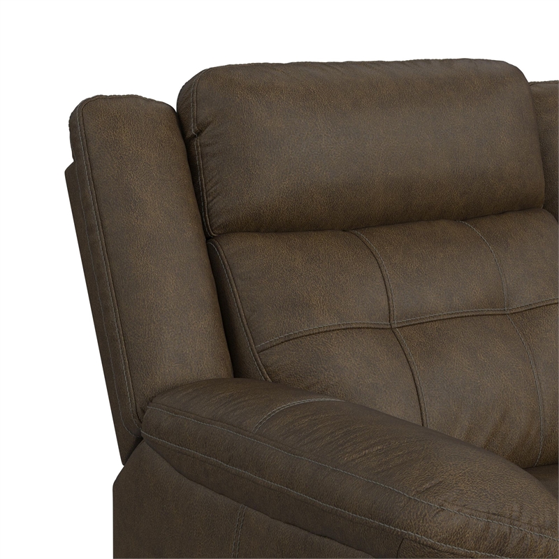 Picket House Furnishings Odyssey Rocker Recliner in Vine Chestnut