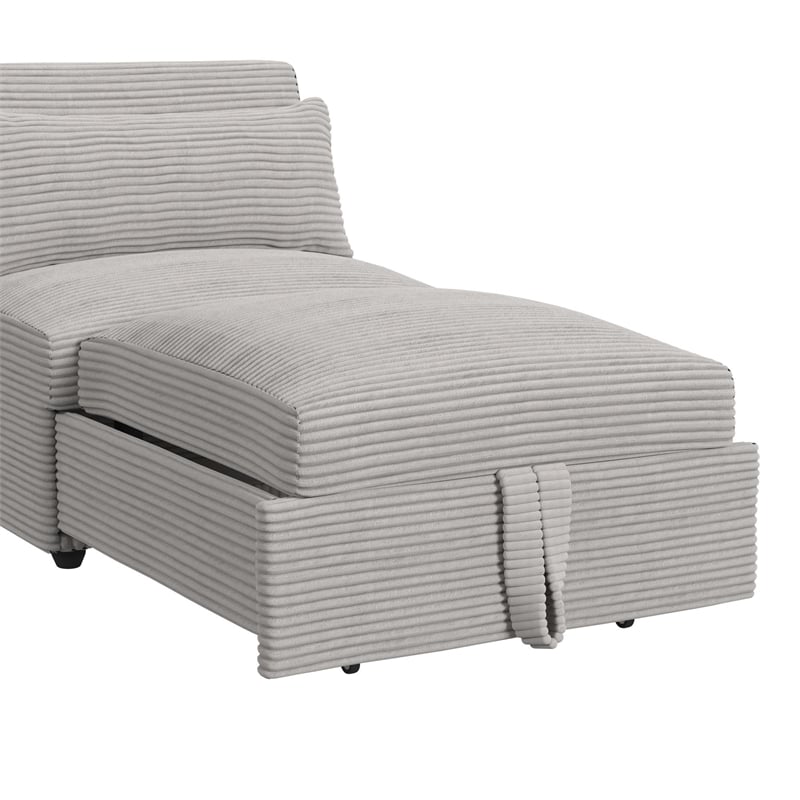 Picket House Furnishings Charon Chair with kidney pillow in Coronado Grey
