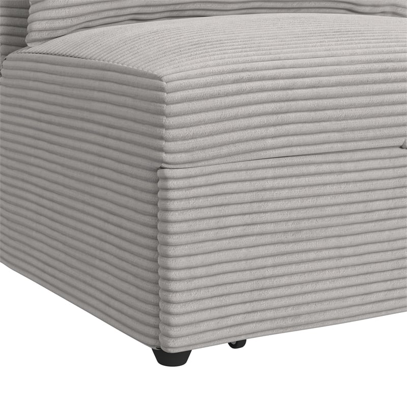 Picket House Furnishings Charon Chair with kidney pillow in Coronado Grey