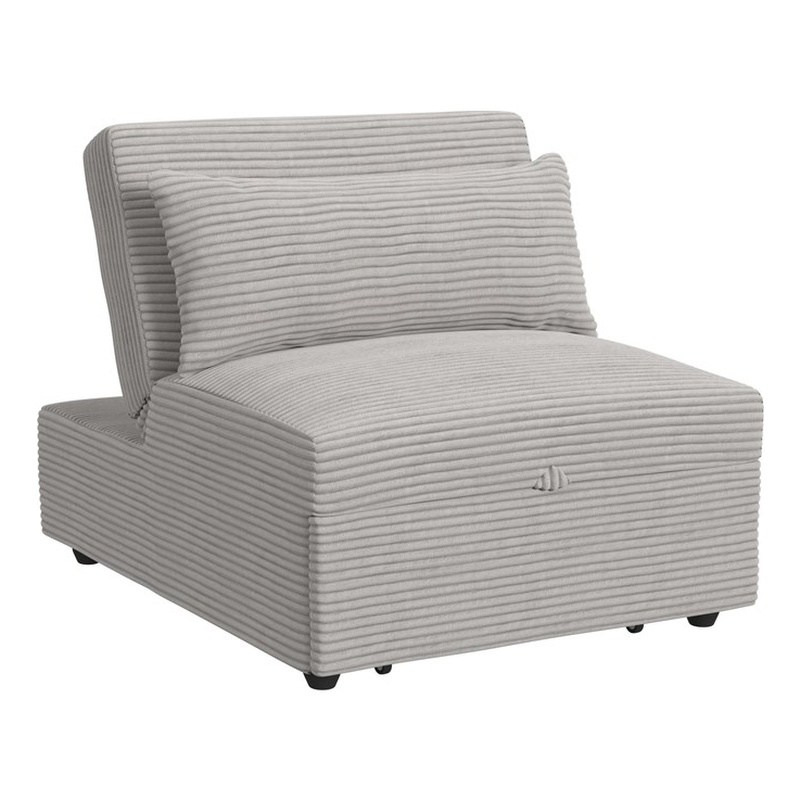 Picket House Furnishings Charon Chair with kidney pillow in Coronado Grey