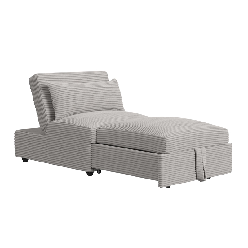 Picket House Furnishings Charon Chair with kidney pillow in Coronado Grey