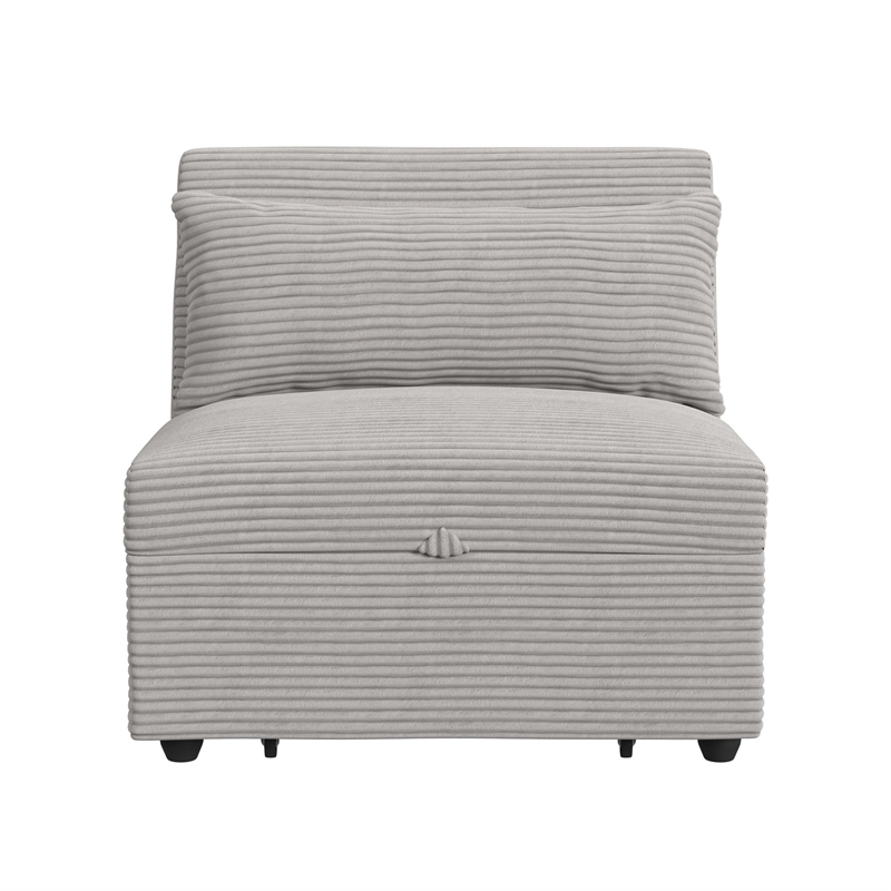 Picket House Furnishings Charon Chair with kidney pillow in Coronado Grey