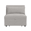 Picket House Furnishings Charon Chair with kidney pillow in Coronado Grey