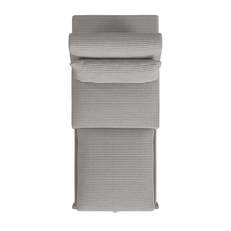 Picket House Furnishings Charon Chair with kidney pillow in Coronado Grey