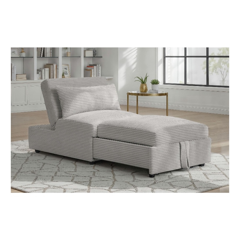 Picket House Furnishings Charon Chair with kidney pillow in Coronado Grey