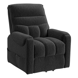 Picket House Furnishings Parker Power Lift Chair in Sahara Black