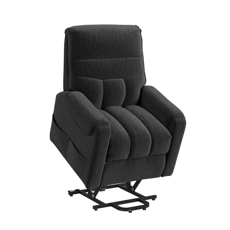 Picket House Furnishings Parker Power Lift Chair in Sahara Black