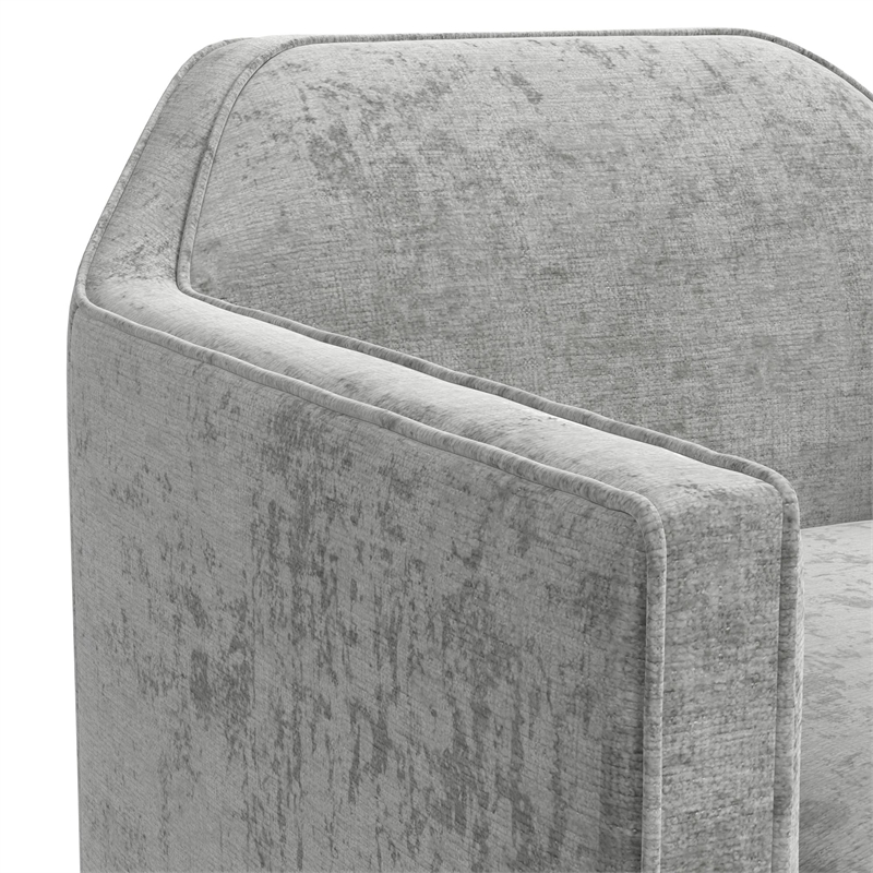 Picket House Furnishings Aaron Swivel Chair in Beamer Cement