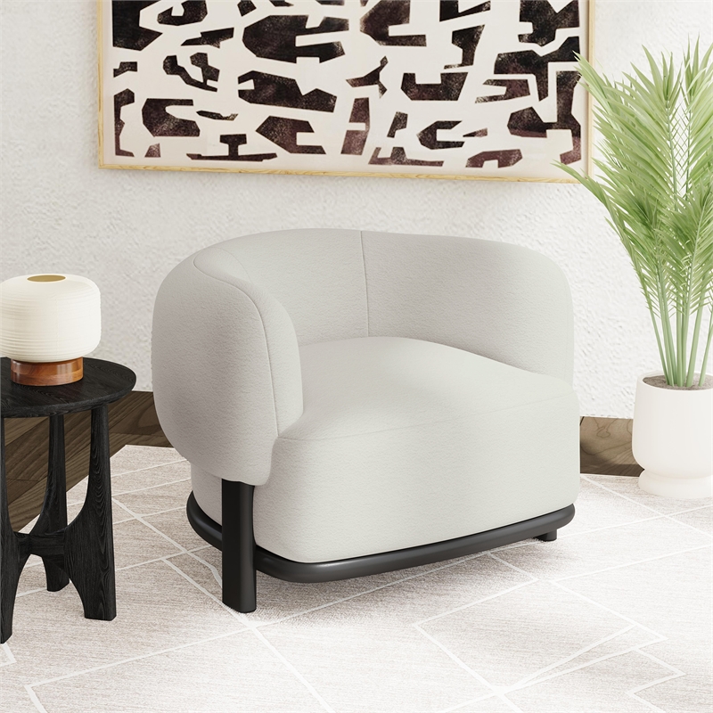 Picket House Furnishings Andalusia Chair in Penny White