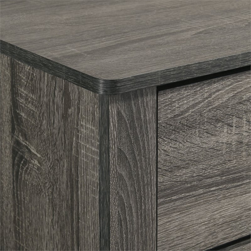 Picket House Furnishings Santino Twin Panel 5PC Bedroom Set in Grey