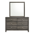 Picket House Furnishings Santino Dresser and Mirror Set in Grey