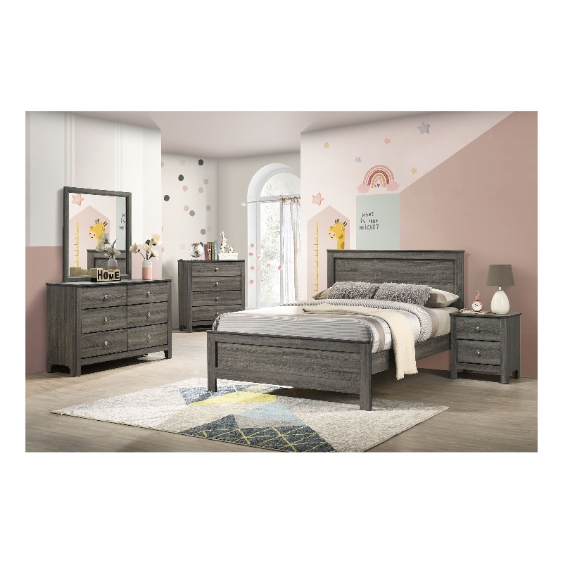 Picket House Furnishings Santino Dresser and Mirror Set in Grey