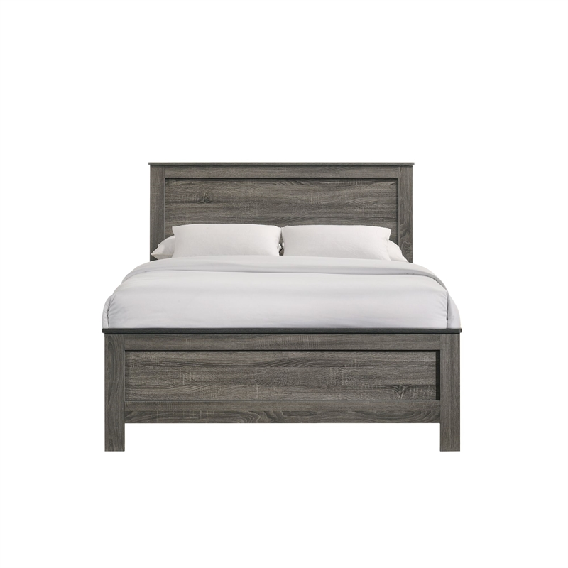 Picket House Furnishings Santino Full Panel Bed in Grey