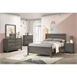 Picket House Furnishings Santino Full Panel 3PC Bedroom Set in Grey