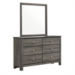 Picket House Furnishings Santino Full Panel 5PC Bedroom Set in Grey