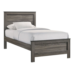 Picket House Furnishings Santino Twin Panel Bed in Grey