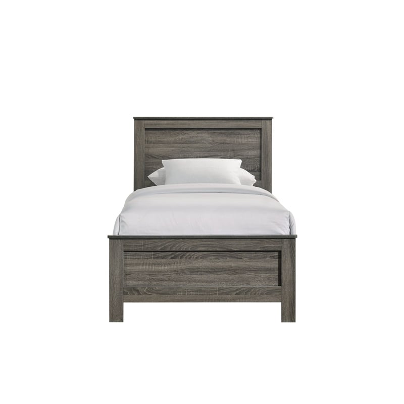 Picket House Furnishings Santino Twin Panel Bed in Grey