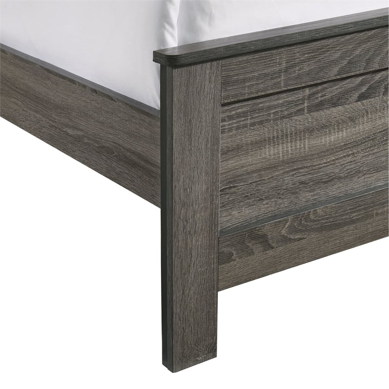 Picket House Furnishings Santino Twin Panel Bed in Grey