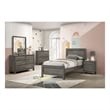 Picket House Furnishings Santino Twin Panel Bed in Grey