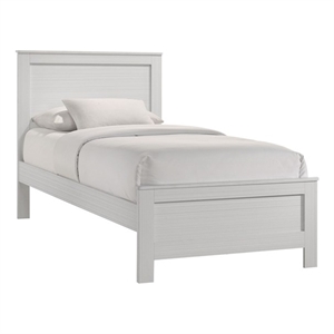 Picket House Furnishings Santino Twin Panel Bed in White