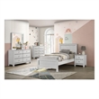 Picket House Furnishings Santino Twin Panel Bed in White