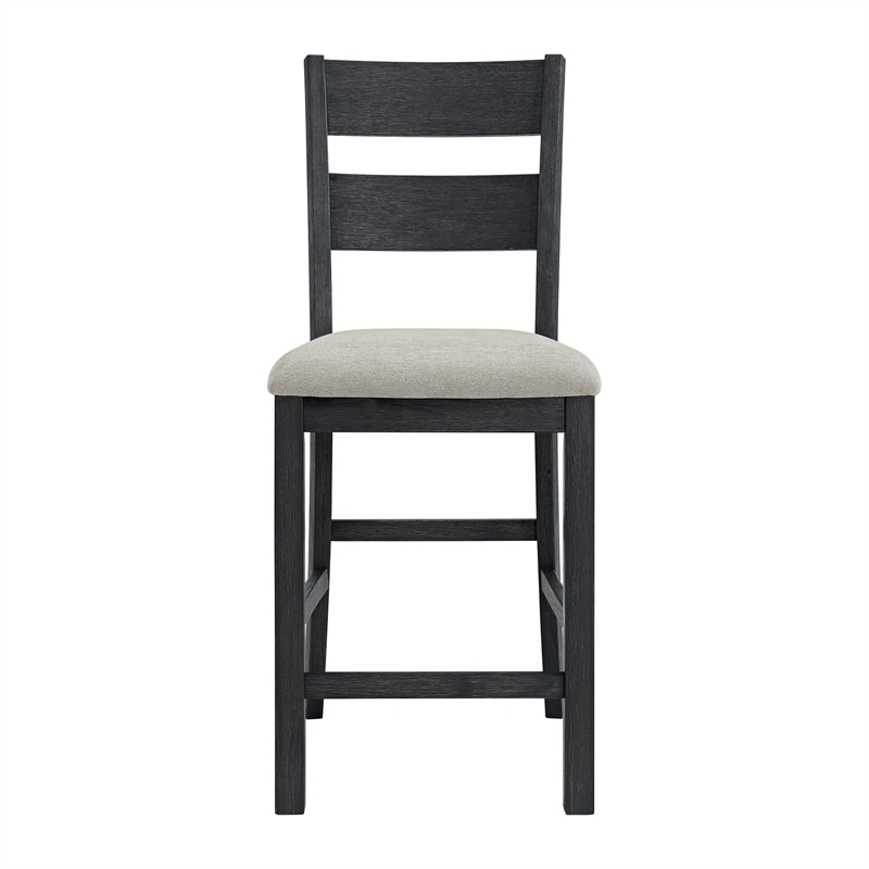 Picket House Furnishings Mendoza 5PC Counter Set w/ Table and 4 Chairs in Black