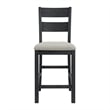 Picket House Furnishings Mendoza 5PC Counter Set w/ Table and 4 Chairs in Black
