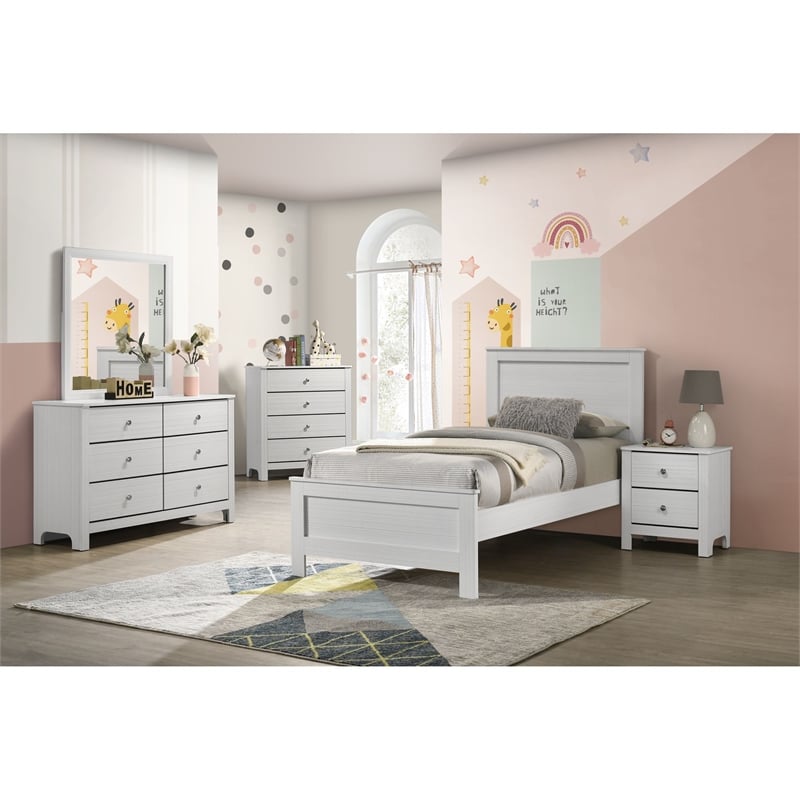Picket House Furnishings Santino Dresser and Mirror Set in White