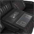 Picket House Furnishings Ascend P3 2PC Living Room Sofa Set in Jett Black/Red