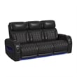 Picket House Furnishings Ascend P3 2PC Living Room Sofa Set in Jett Black/Red
