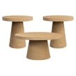 Picket House Furnishings Canal 3PC Occasional Table Set in Natural