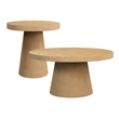 Picket House Furnishings Canal 2PC Occasional Table Set in Natural
