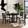 Picket House Furnishings Grenada 5PC Standard Height Dining Set in Black