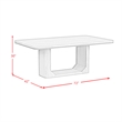 Picket House Furnishings Camelot 5PC Standard Height Dining Set in Natural