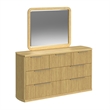 Picket House Furnishings Sutton Queen UPH 5PC Bedroom Set in White/Natural