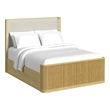 Picket House Furnishings Sutton Queen UPH 3PC Bedroom Set in White/Natural