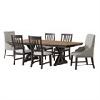 Picket House Furnishings Johnshaven 7PC Standard Height Dining Set in Espresso